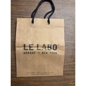 Le Labo Grasse New York Paper Shopping Gift Bag 10 x 8 x 4 in - Brown